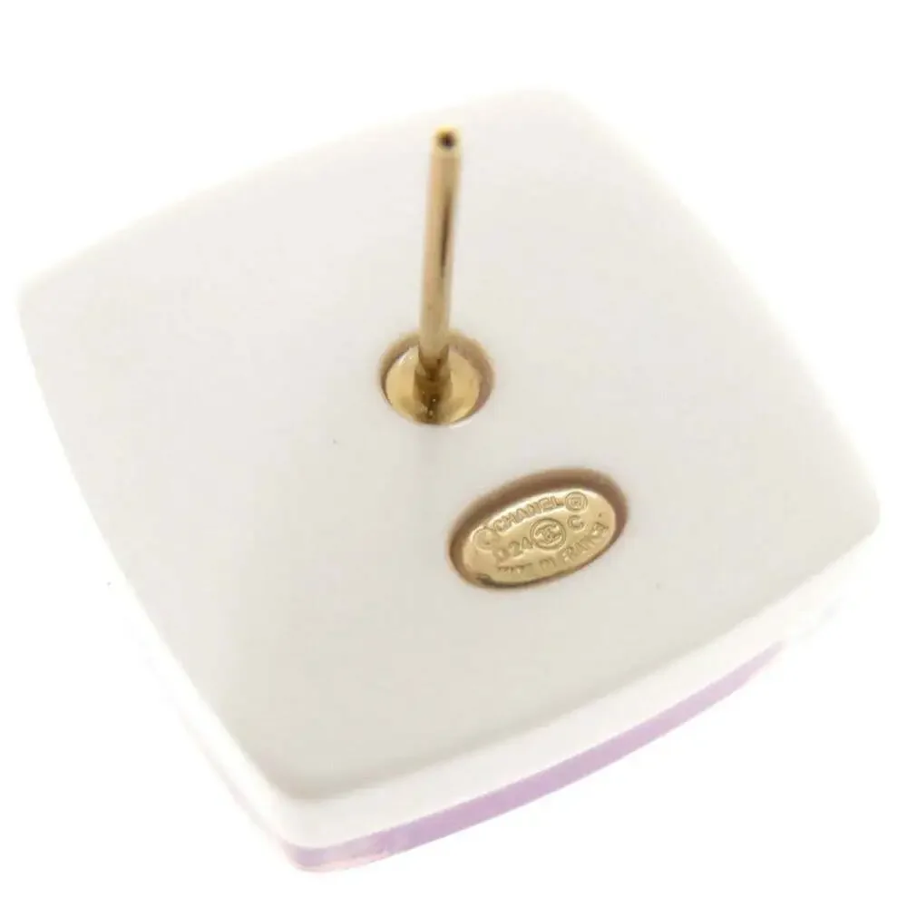 CHANEL Pink Logo Earrings - Picture 7 of 7